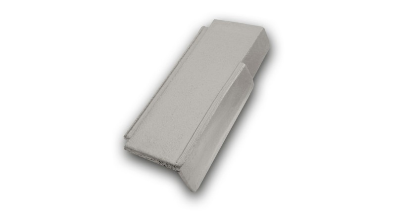 Leier Granite Brillant jobbos félszegélycserép - ezüstszürke